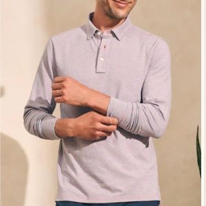 Faherty Long Sleeve Polo